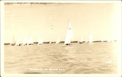 Sailboats on Grand Lake Sailboats on Grand Lake
