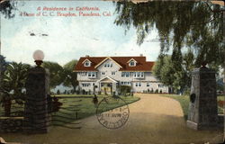 A residence in California, Home of C.C. Bragdon A residence in California, Home of C.C. Bragdon