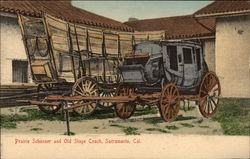 Prairie Schooner and Old Stage Coach Prairie Schooner and Old Stage Coach