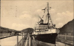 Passing Through Panama Canal Locks Passing Through Panama Canal Locks