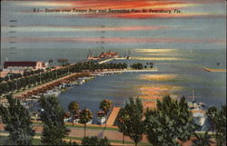 Sunrise Over Tampa Bay and Recreation Pier Sunrise Over Tampa Bay and Recreation Pier
