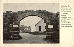 Showing the Gateway of Newgate Prison Showing the Gateway of Newgate Prison