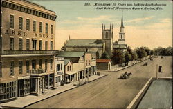 Main Street 50 Years ago, Looking South showing East Side of Mounment Square Main Street 50 Years ago, Looking South showing East Side of Mounment Square