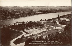 View of Ohio River from Eden Park, Horticultural Buildings View of Ohio River from Eden Park, Horticultural Buildings