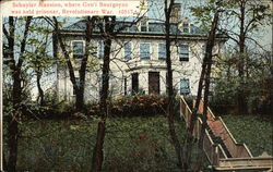 Schuyler Mansion, where General Bourgoyne was held Prisoner, Revolutionary War Schuyler Mansion, where General Bourgoyne was held Prisoner, Revolutionary War