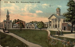Monument Square in 1850 Monument Square in 1850