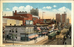 Superior Street South, Showing Interurban Station Superior Street South, Showing Interurban Station