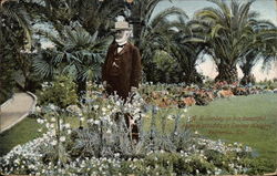 A. X. Smiley in his beautiful private grounds on Smiley Heights A. X. Smiley in his beautiful private grounds on Smiley Heights