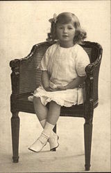 Little Girl Sitting in Chair Little Girl Sitting in Chair