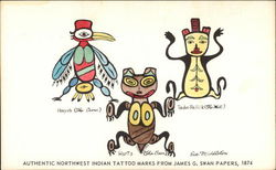 Authentic Northwest Indian Tattoo Marks from James G. Swan Papers, 1874 Authentic Northwest Indian Tattoo Marks from James G. Swan Papers, 1874