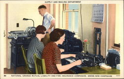 Supply and Mailing Department, National Grange Mutual Liability and Fire Insurance Companies Supply and Mailing Department, National Grange Mutual Liability and Fire Insurance Companies