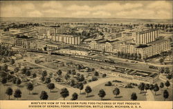 Bird's-Eye View of the Modern Pure Food Factories of Post Products Bird's-Eye View of the Modern Pure Food Factories of Post Products