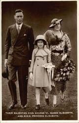 George VI, Queen Elizabeth and H.R. Princesss Elizabeth George VI, Queen Elizabeth and H.R. Princesss Elizabeth