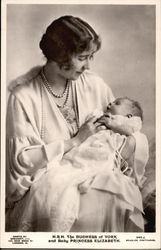 H.R.H The Duchess of York and baby Princess Elizabeth H.R.H The Duchess of York and baby Princess Elizabeth