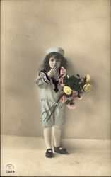 Portrait of Girl in Boy's Outfit Portrait of Girl in Boy's Outfit