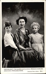 Her Majesty the Queen with H.R.H Prince Charles and H.R.H. Princess Anne Her Majesty the Queen with H.R.H Prince Charles and H.R.H. Princess Anne