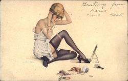 Woman Getting Dressed Woman Getting Dressed