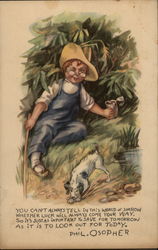 Child and Dog with Poem Child and Dog with Poem