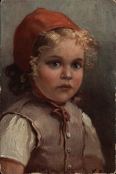 Young Girl in Red Bonnet Young Girl in Red Bonnet