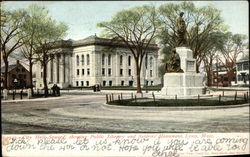 City Hall Square, Showing Public Library and Soldiers' Monument City Hall Square, Showing Public Library and Soldiers' Monument