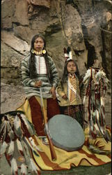 Indian Natives of Oregon Native Americana Postcard Postcard