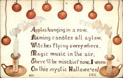 Apples Hanging In A Row