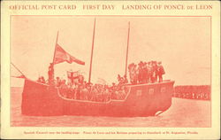 Official Post Card, First Day, Landing of Ponce de Leon Official Post Card, First Day, Landing of Ponce de Leon