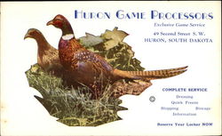 Huron Game Processors, Exclusive Service Huron Game Processors, Exclusive Service