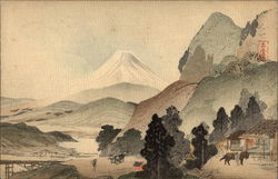 Painting of Mount Fuji, Japan Painting of Mount Fuji, Japan