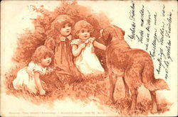 Three Toddlers and a Large Dog Three Toddlers and a Large Dog