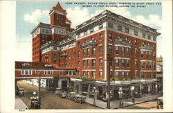 Port Tavern, showing 10 Story Annex and Bridge to Post Building Port Tavern, showing 10 Story Annex and Bridge to Post Building