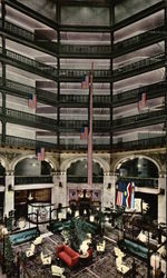 Unique Lobby of famous Brown Palace Hotel Unique Lobby of famous Brown Palace Hotel