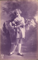 Girl with Flowers Girl with Flowers