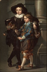 Die beiden Sohne des Rubens Art Postcard Postcard