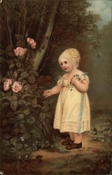 Portrait of Young Girl with Roses by Richard Westall Portrait of Young Girl with Roses by Richard Westall