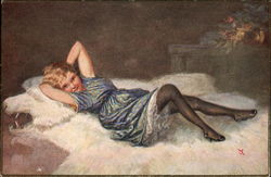 Girl on a Bear Skin Rug Girl on a Bear Skin Rug