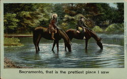 Two Women Riding Horses Two Women Riding Horses