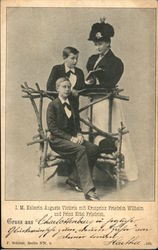 Kaiserin Augusta Victoria, Crown Prince Wilhelm,Prince Eitel Friedrich of Prussia Kaiserin Augusta Victoria, Crown Prince Wilhelm,Prince Eitel Friedrich of Prussia
