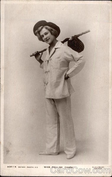 Miss Pauline Chase as Hobo Postcard