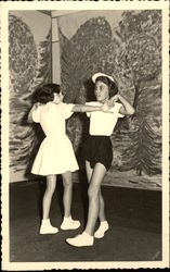 Two Young Girls Dancing Two Young Girls Dancing