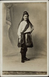 Girl in Traditional Scottish Costume Girl in Traditional Scottish Costume