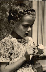 Girl with ice cream cone Girl with ice cream cone