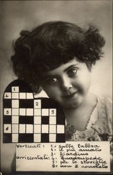 Young Girl with Crossword Young Girl with Crossword