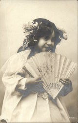 Girl with Fan Girl with Fan