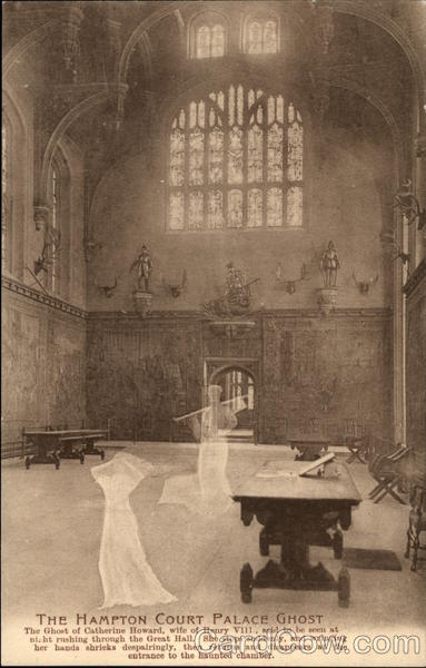 The Hampton Court Palace Ghost Antique Postcard