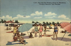 Sun and Surf Bathing along Beautiful Gulf Beaches Sun and Surf Bathing along Beautiful Gulf Beaches