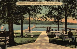 Bledsoes Beach, Lake James Angola, IN Postcard Postcard