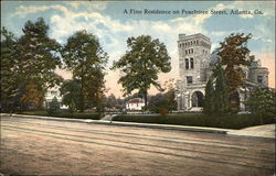 Residence on Peachtree Street Atlanta, GA Postcard Postcard