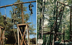 Two Views of the Confidence Course at the US Army Training Center Two Views of the Confidence Course at the US Army Training Center