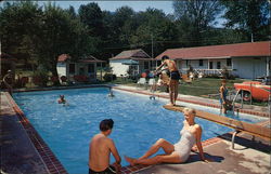 Cedarhurst Motel Cabin Court Lake George, NY Postcard Postcard